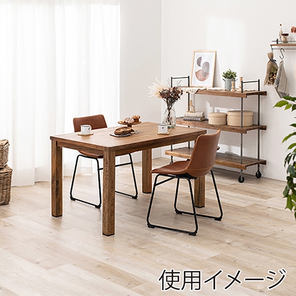 萩原 本革調チェア Bタイプ ブラウン LC-4235BR-2 1台(ご注文単位2台)【直送品】