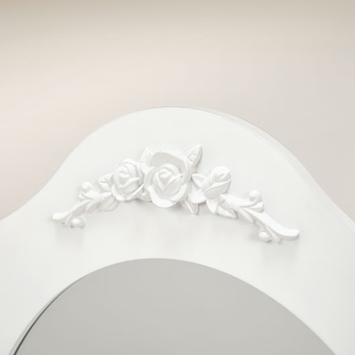 萩原 ドレッサー 三面鏡タイプ ホワイト MD-6563WH 1台(ご注文単位1台)【直送品】