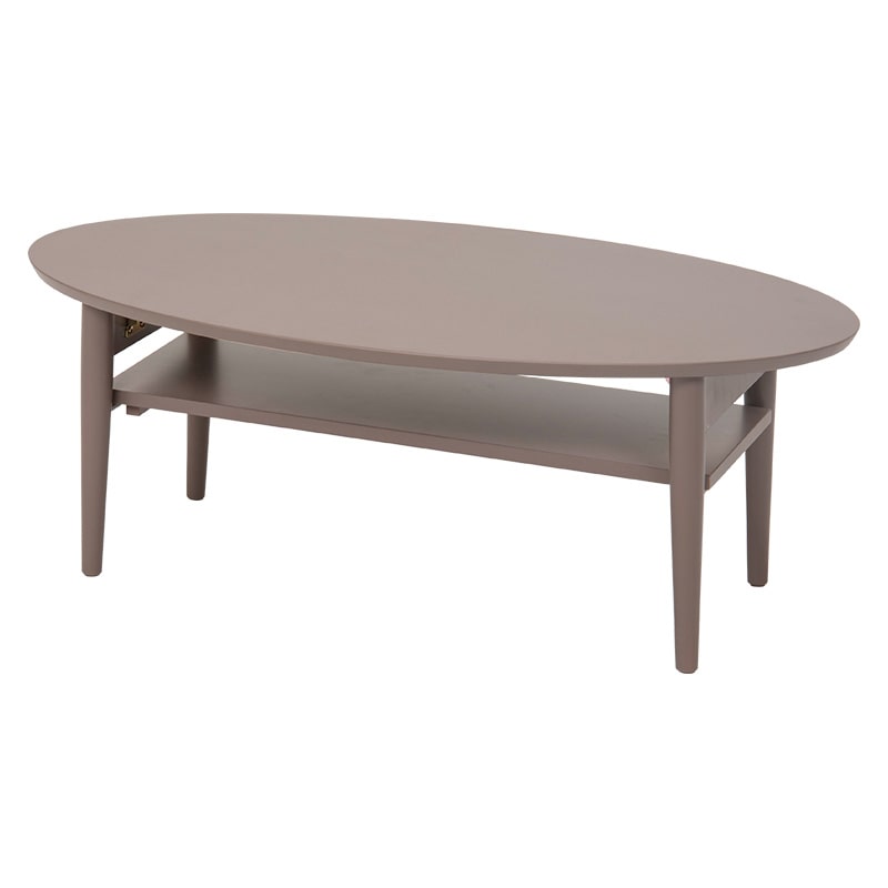 萩原 折りたたみテーブル 棚付き 幅90cm モカブラウン VT-7969MB 1台(ご注文単位1台)【直送品】