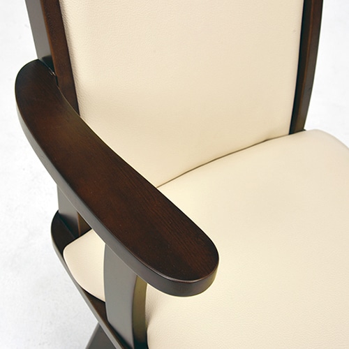 萩原 回転ダイニングチェア ベージュ VC-7594BE 1台（ご注文単位1台）【直送品】