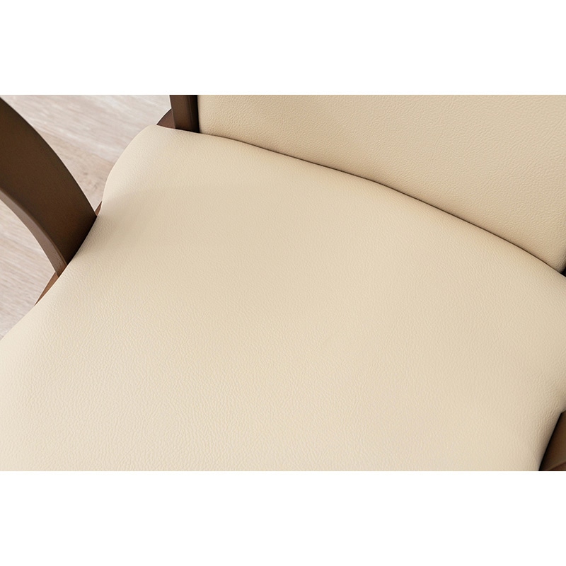 萩原 回転ダイニングチェア ベージュ VC-7594BE 1台（ご注文単位1台）【直送品】