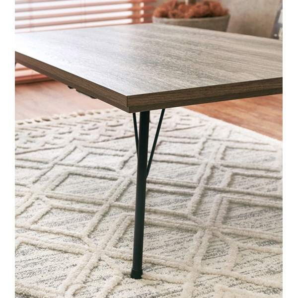 萩原 リビングこたつ 長方形 幅115cm フェイトBR 1台(ご注文単位1台)【直送品】