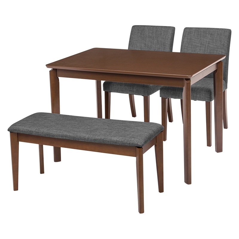 萩原 ダイニング4点セット 幅110cm グレー VDS-7301DBGY-4S 1セット(ご注文単位1セット)【直送品】