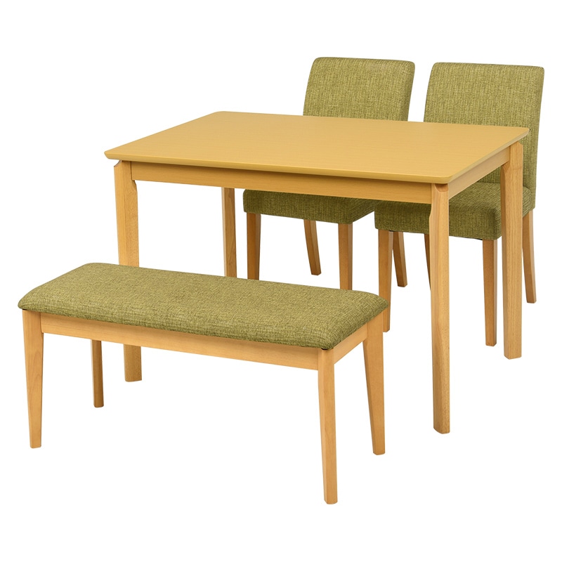 萩原 ダイニング4点セット 幅110cm グリーン VDS-7301NAGR-4S 1セット(ご注文単位1セット)【直送品】