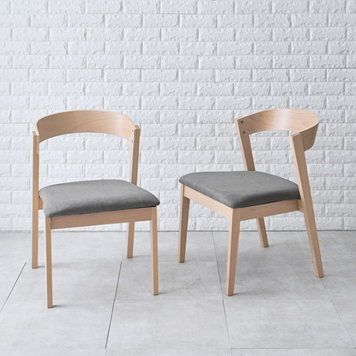 萩原 ダイニングテーブル 5点セット ナチュラル×グレー MI-860911NALGY5S 1セット(ご注文単位1セット)【直送品】