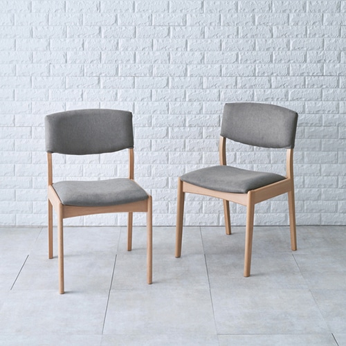 萩原 ダイニングテーブル 5点セット ナチュラル×グレー MI-860912NALGY5S 1セット(ご注文単位1セット)【直送品】