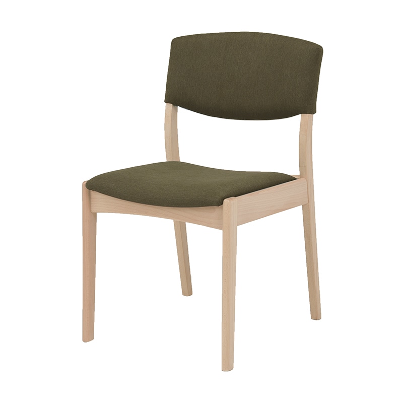 萩原 ダイニングテーブル 5点セット ナチュラル×オリーブグリーン MI-860912NAOLG5S 1セット(ご注文単位1セット)【直送品】