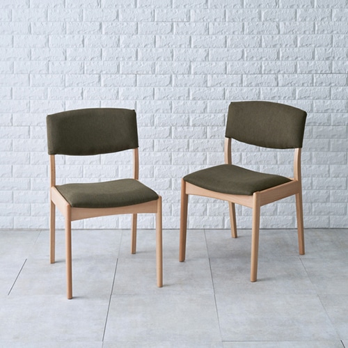 萩原 ダイニングテーブル 5点セット ナチュラル×オリーブグリーン MI-860912NAOLG5S 1セット(ご注文単位1セット)【直送品】