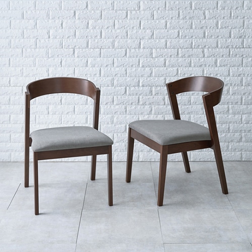 萩原 ダイニングテーブル 5点セット ダークブラウン×グレー MI-860911DBRLGY5S 1セット(ご注文単位1セット)【直送品】