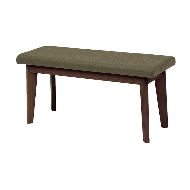 萩原 ダイニングテーブル　4点セット　引き出し付 ダークブラウン×オリーブグリーン MI-861011DBROLG4S 1セット（ご注文単位1セット）【直送品】