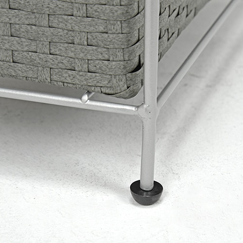 萩原 ランドリーラック 幅25.5cm 3杯 グレー RAN-2420GY 1台(ご注文単位1台)【直送品】