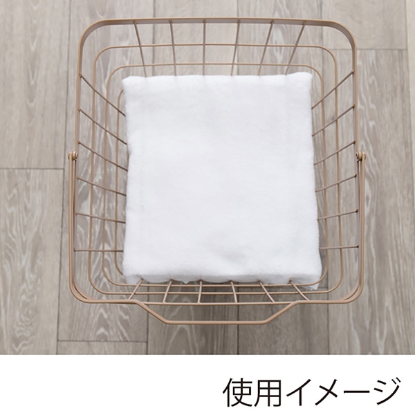 萩原 ランドリーバスケット 3段 角型 キャラメルブラウン KR-3971LT 1台(ご注文単位1台)【直送品】