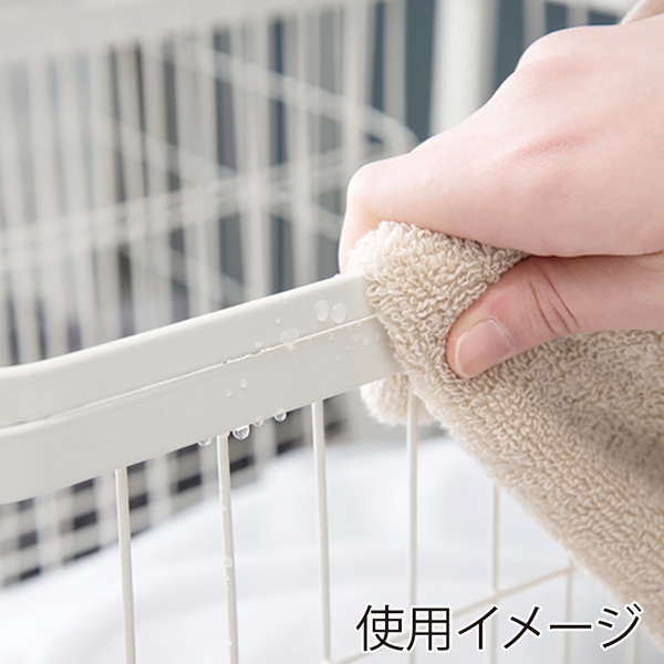 萩原 ランドリーバスケット 幅33cm ホワイト KR-3945WH 1台(ご注文単位1台)【直送品】