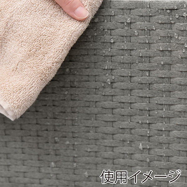 萩原 分別ごみ箱ラック　幅38cm グレー RUD-2423GY 1台（ご注文単位1台）【直送品】