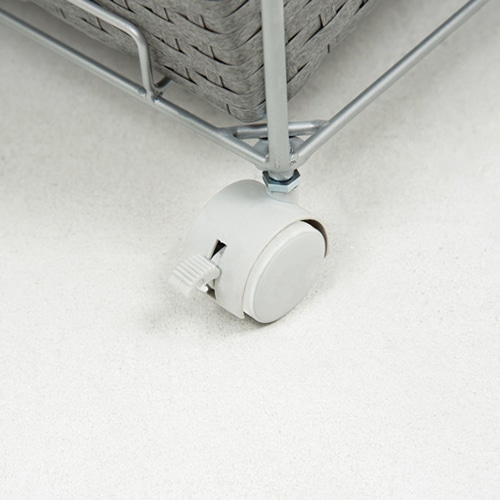 萩原 ランドリーラック 幅28cm グレー RAN-2425GY 1台(ご注文単位1台)【直送品】