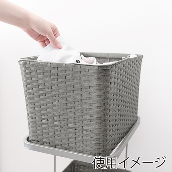 萩原 ランドリーラック　幅30cm グレー RAN-2427GY 1台（ご注文単位1台）【直送品】