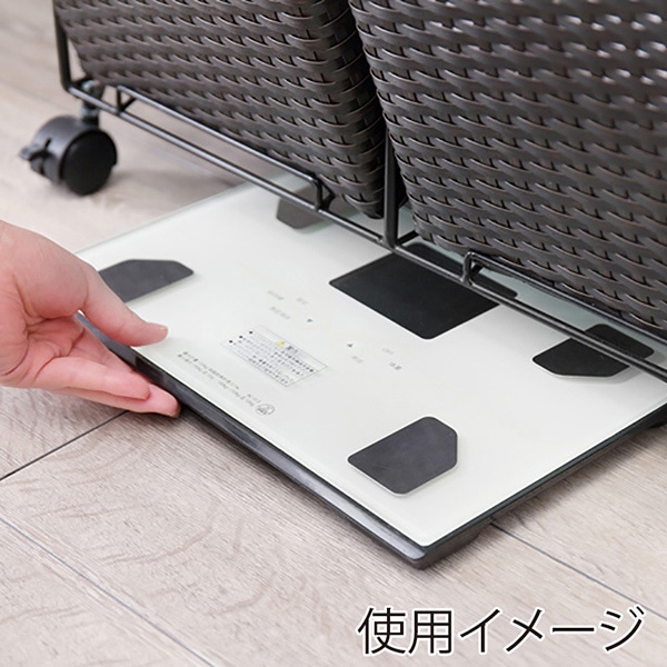 萩原 ランドリーラック 幅60cm ダークブラウン RAN-2428DBR 1台(ご注文単位1台)【直送品】