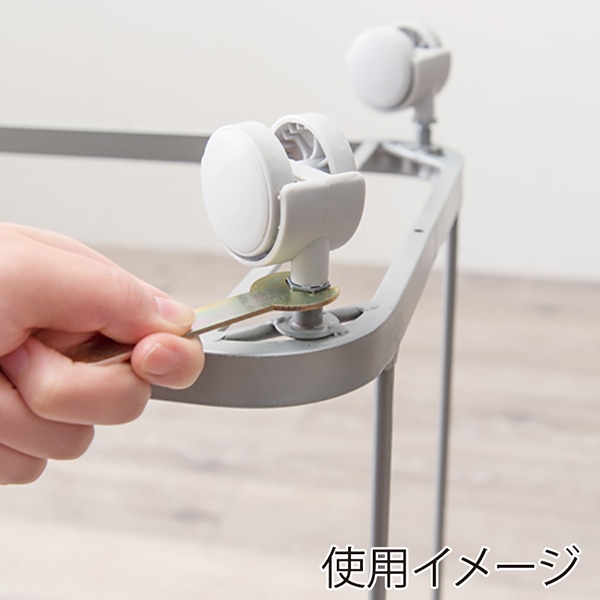 萩原 ランドリーラック 幅60cm グレー RAN-2428GY 1台(ご注文単位1台)【直送品】