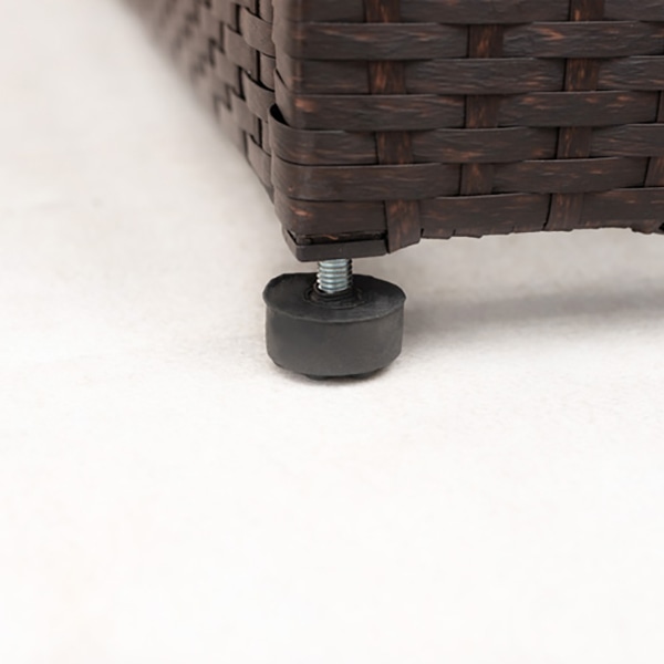 萩原 収納庫　キャスター付き ダークブラウン RUD-2430DBR 1個（ご注文単位1個）【直送品】