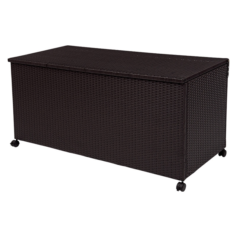 萩原 収納庫　キャスター付き ダークブラウン RUD-2430DBR 1個（ご注文単位1個）【直送品】