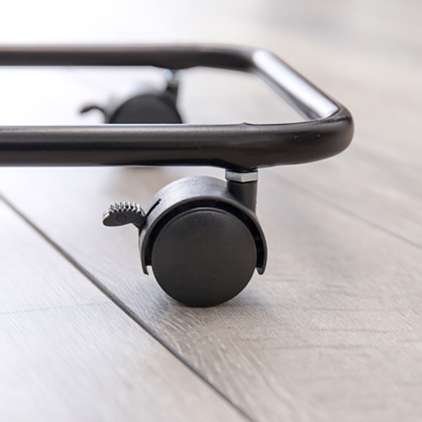 萩原 ランドリーラック 2段 幅36.5cm キャスター付 ダークブラウン RAN-2431DBR 1台(ご注文単位1台)【直送品】