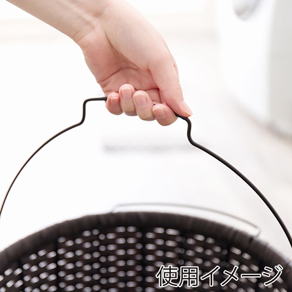 萩原 ランドリーラック 3段 幅36.5cm キャスター付 ホワイト RAN-2432DBR 1台(ご注文単位1台)【直送品】