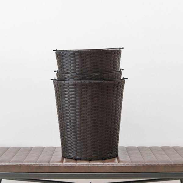 萩原 ランドリーラック 3段 幅36.5cm キャスター付 ホワイト RAN-2432DBR 1台(ご注文単位1台)【直送品】