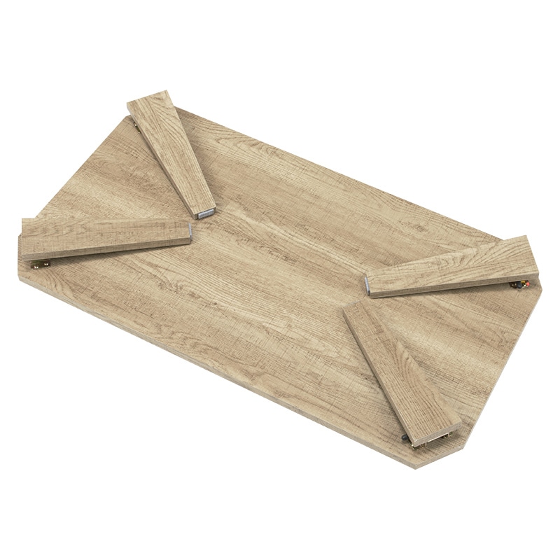 萩原 古木調 折りたたみテーブル 幅90cm ナチュラル MT-6861NA 1台(ご注文単位1台)【直送品】