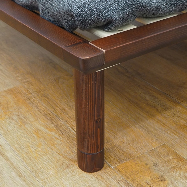 萩原 すのこベッド シングル ダークブラウン WB-7706S-DBR 1台(ご注文単位1台)【直送品】