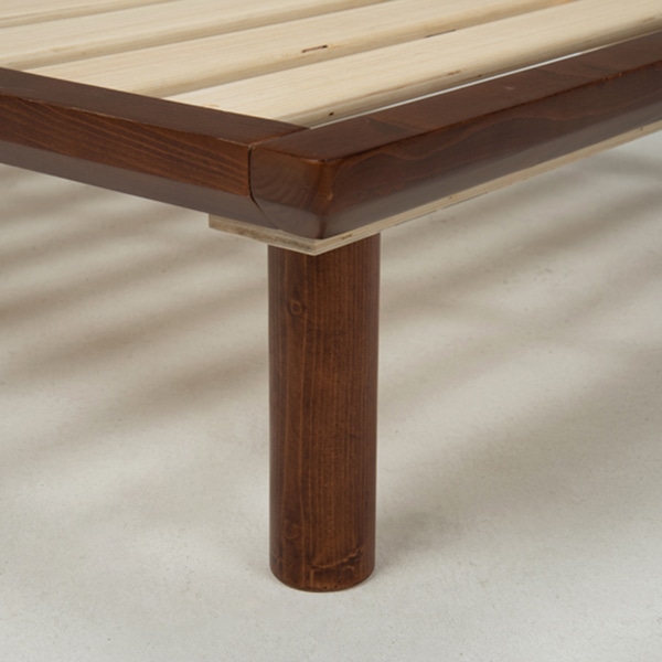 萩原 すのこベッド シングル ダークブラウン WB-7706S-DBR 1台(ご注文単位1台)【直送品】