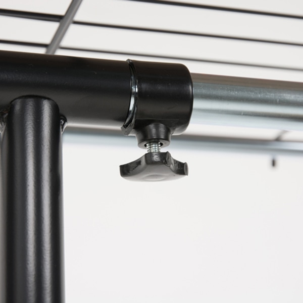 萩原 伸縮クローゼット 棚付き ダークブラウン VR-7243DBR 1台(ご注文単位1台)【直送品】