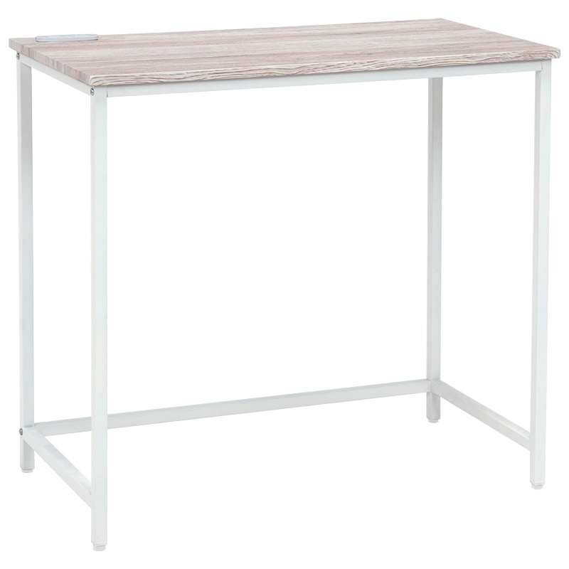 萩原 デスク・チェア 2点セット ホワイト LDC-4697-WH 1セット(ご注文単位1セット)【直送品】