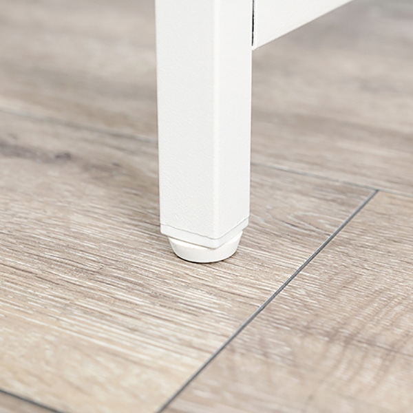 萩原 デスク・チェア 2点セット ホワイト LDC-4697-WH 1セット(ご注文単位1セット)【直送品】