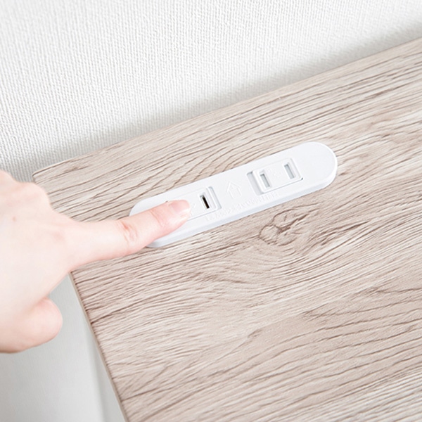 萩原 デスク・チェア 2点セット ホワイト LDC-4697-WH 1セット(ご注文単位1セット)【直送品】