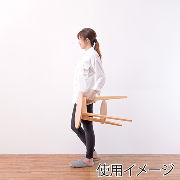 萩原 サイドテーブル 幅40cm ナチュラル VT-7972NA 1台(ご注文単位1台)【直送品】