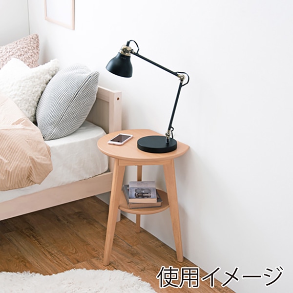 萩原 サイドテーブル 幅40cm ナチュラル VT-7972NA 1台(ご注文単位1台)【直送品】