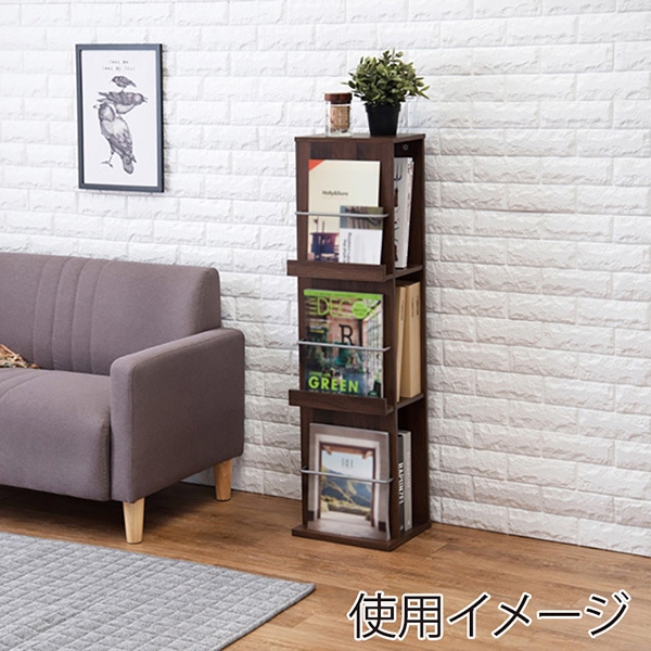 萩原 ブックスタンド ブラウン RBS-1027BR 1台(ご注文単位1台)【直送品】
