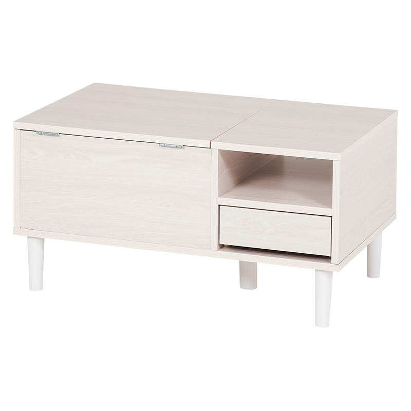 萩原 2WAYドレッサーテーブル 幅75cm ホワイトウォッシュ RD-1125WS 1台(ご注文単位1台)【直送品】