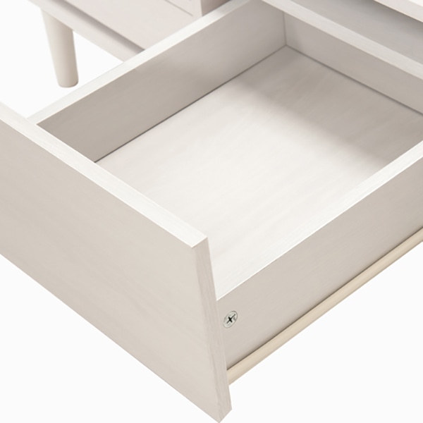 萩原 2WAYドレッサーテーブル 幅75cm ホワイトウォッシュ RD-1125WS 1台(ご注文単位1台)【直送品】