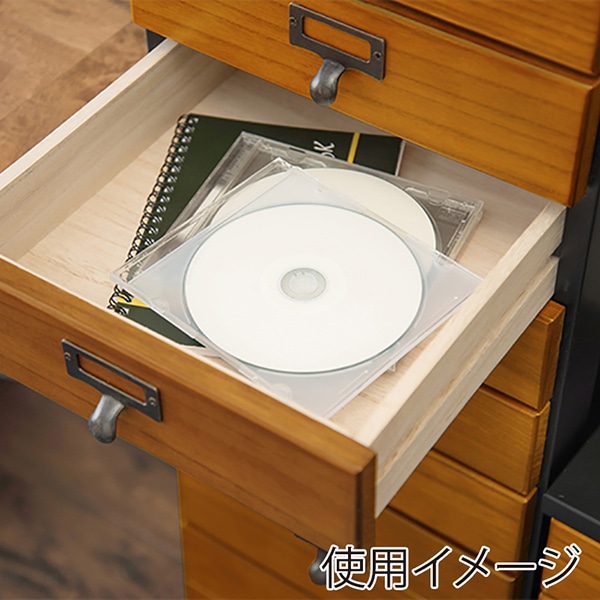 萩原 書類チェスト 5段 A4対応 ブラック×ブラウン MCH-6170BB 1台(ご注文単位1台)【直送品】