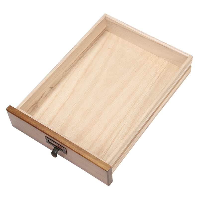 萩原 書類チェスト　5段　A4対応 ブラウン MCH-6170BR 1台（ご注文単位1台）【直送品】