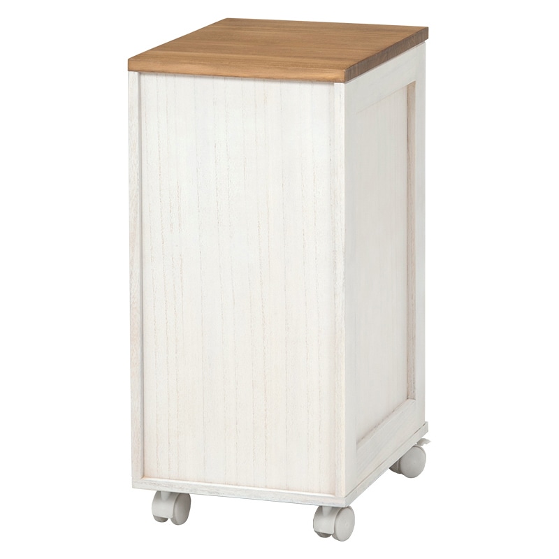 萩原 書類チェスト 5段 A4対応 ナチュラル×ホワイト MCH-6170NW 1台(ご注文単位1台)【直送品】