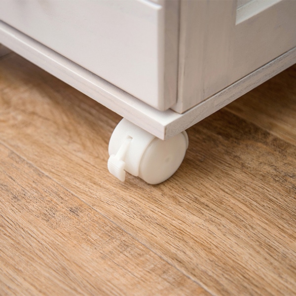 萩原 書類チェスト 5段 A4対応 ナチュラル×ホワイト MCH-6170NW 1台(ご注文単位1台)【直送品】