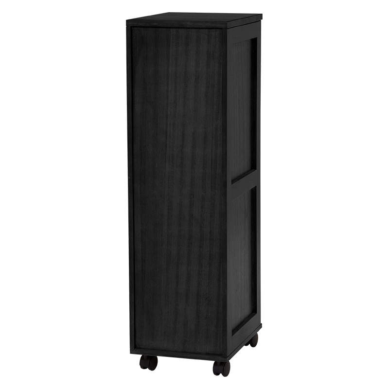 萩原 書類チェスト　9段　A4対応 ブラック×ブラウン MCH-6171BB 1台（ご注文単位1台）【直送品】