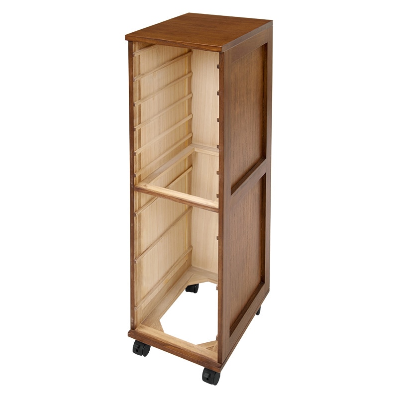 萩原 書類チェスト 9段 A4対応 ブラウン MCH-6171BR 1台(ご注文単位1台)【直送品】