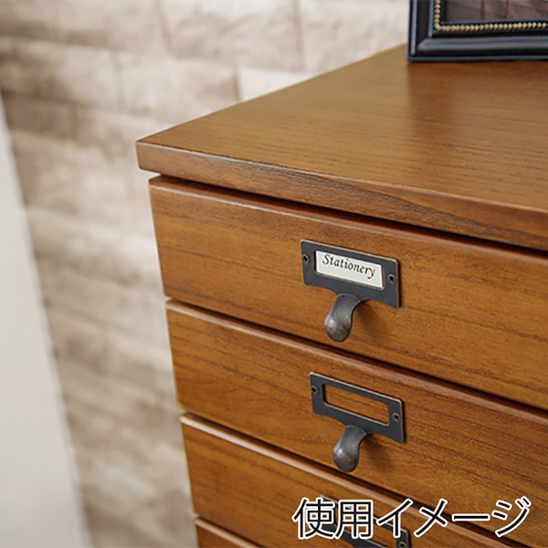 萩原 書類チェスト 9段 A4対応 ブラウン MCH-6171BR 1台(ご注文単位1台)【直送品】