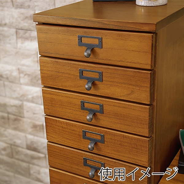 萩原 書類チェスト 9段 A4対応 ブラウン MCH-6171BR 1台(ご注文単位1台)【直送品】