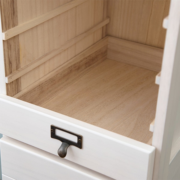 萩原 書類チェスト 9段 A4対応 ナチュラル×ホワイト MCH-6171NW 1台(ご注文単位1台)【直送品】