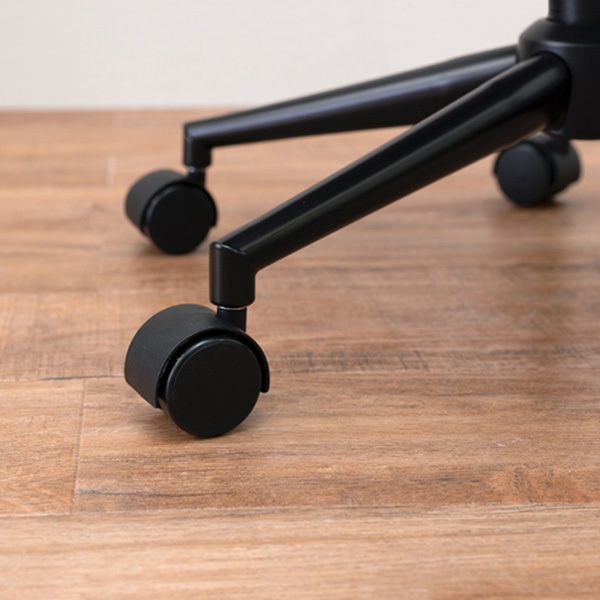 萩原 キャスター付き昇降チェア 丸型 ブラック LC-4497BK 1台(ご注文単位1台)【直送品】