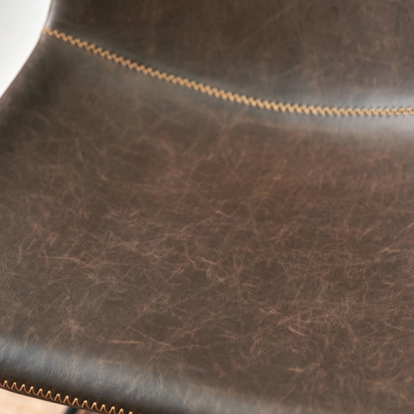 萩原 キャスター付き昇降チェア 角型 ダークブラウン LC-4498DBR 1台(ご注文単位1台)【直送品】